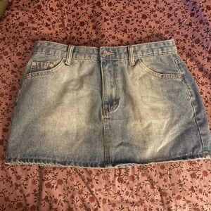 Denim Mini Skirt